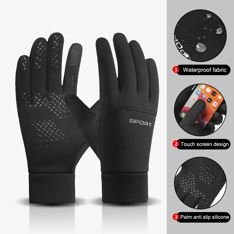Magic Touch Glove - ถุงมือวิ่งสำหรับเล่นกีฬากลางแจ้งฤดูหนาวแบบใหม่ ถุงมืออุ่นสำหรับหน้าจอสัมผัส ถุงมือฟิตเนสแบบเต็มนิ้วสำหรับผู้ชาย ถุงมือวิเศษ