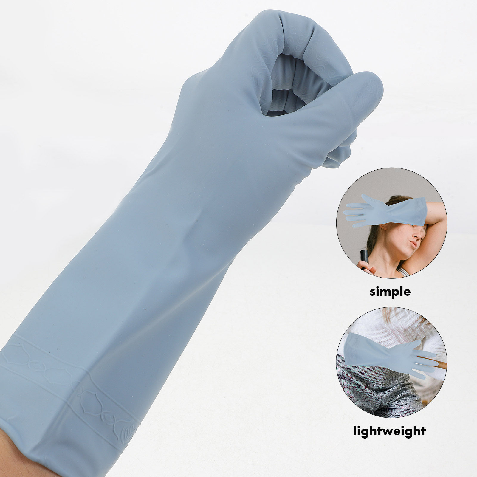 ถุงมือยางกันน้ำสำหรับล้างจานใน - Dish Glove Rubber บทวิจารณ์และราคา