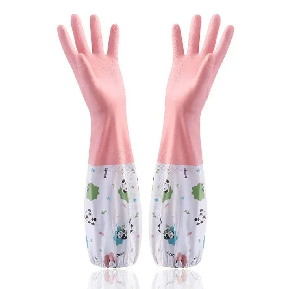 ถุงมือยางกันน้ำสำหรับผู้หญิง ท - Dish Glove Rubber บทวิจารณ์และราคา